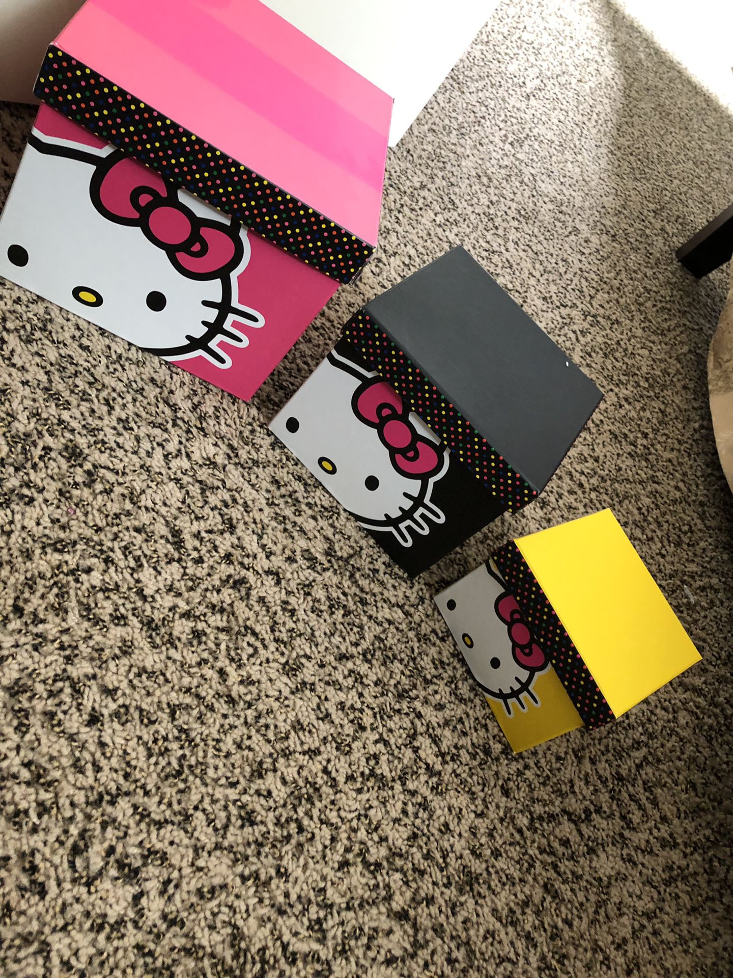 official hello kitty boxes 3 set
