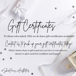 Gift Certificates 