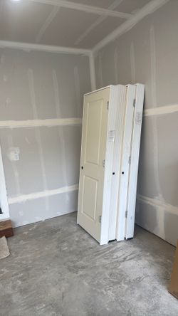 4 new doors solid core with jamb