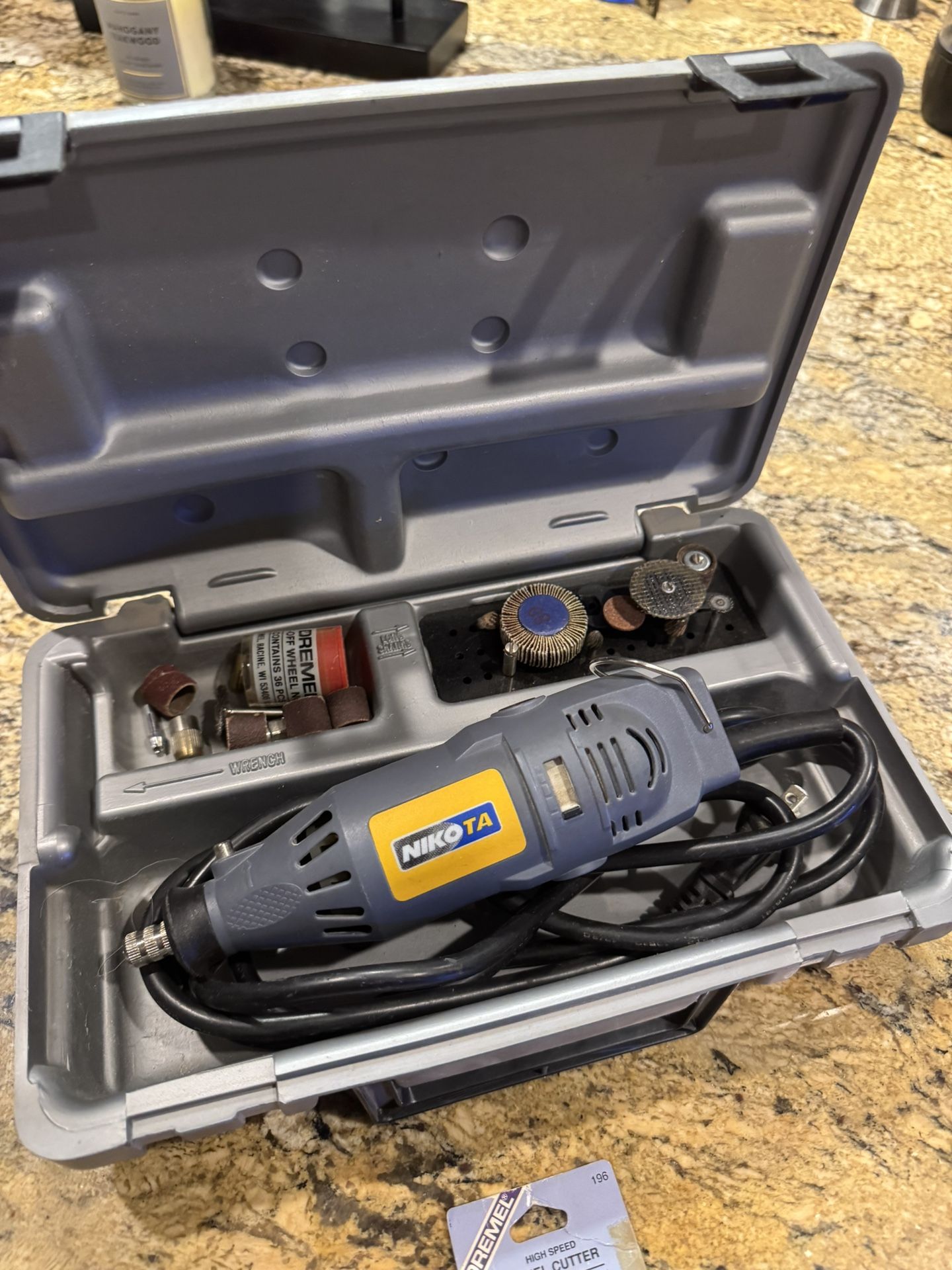 Nikota Rotary Tool with Flex Shaft 01244 & Carry Case