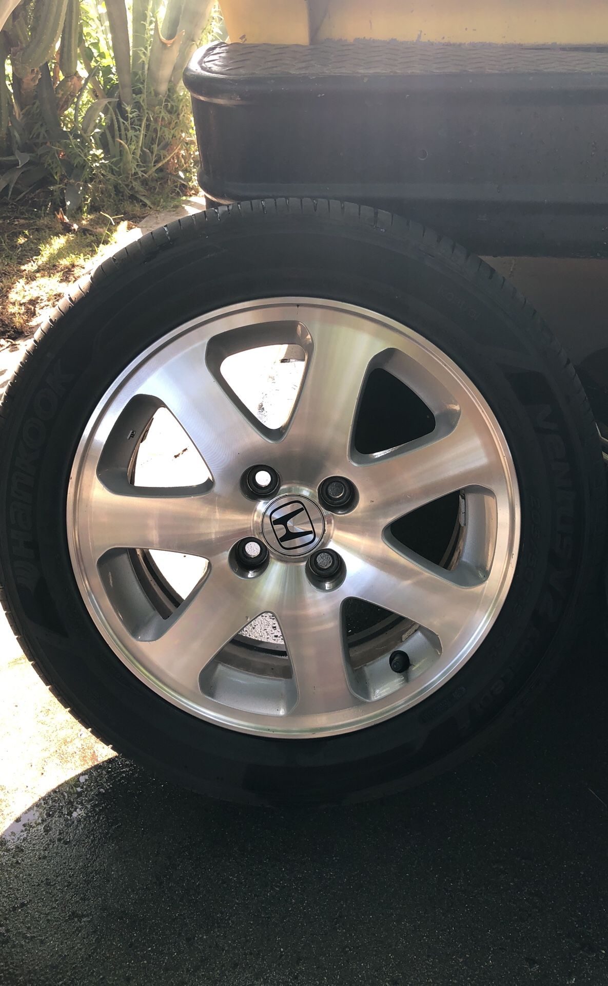 HONDA CIVIC SI EM1 WHEELS RIMS WITH VIRTUALLY NEW TIRES