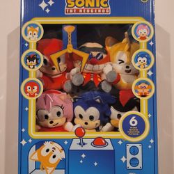 Jaaks Pacific Sonic & Friends Crane Game Mini Plush Set 4” Sega Target Exclusive