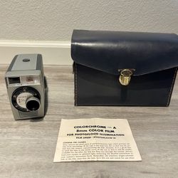 Vintage 1960’s Kodak Brownie 8mm Movie Camera Colorchrome