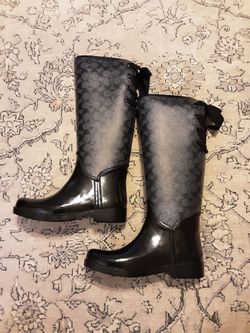 New COACH Tristee Rain Boots