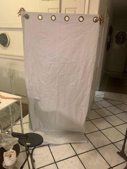 2 White Sun Zero Curtain Panel with Grommets