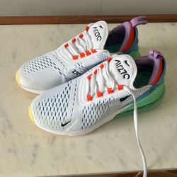 Nike Air Max 270 White Black Blue Green Orange Men’s New In Box DX2347-100 Sports Ze 7