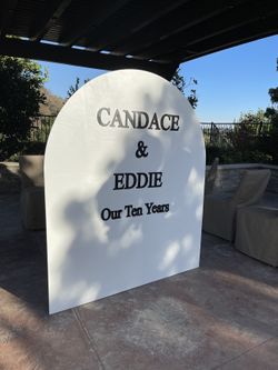 Personalized Arch Backdrop | Custom Names Sign for Weddings
