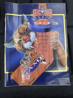 1993 Florida Panthers Inaugural Game Program