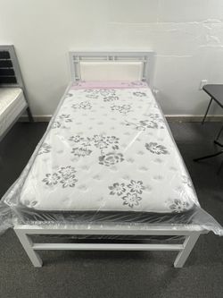 Cama Personal Con Colchon ,Twin Size Bed With Mattress