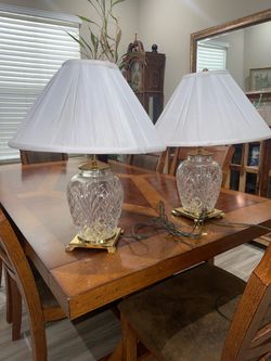 Waterford Crystal table lamps (pair)