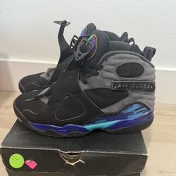Air Jordan 8 Retro Aqua 2015 Sz 9