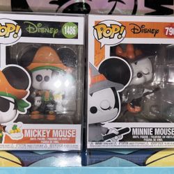 Disney Mickey Mouse And Minnie Mouse Halloween Funko Pop