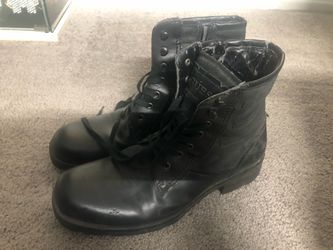 Men’s Size 11 - Guess Brand Distressed Zip Up Boots