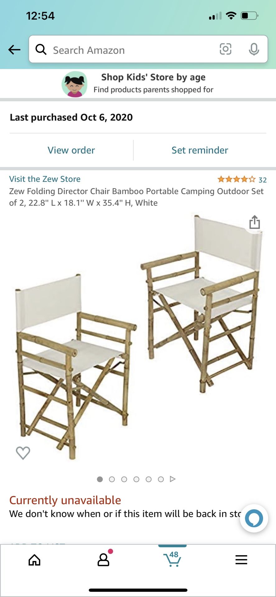 Bamboo Foldable Table & 2 Foldable Directors Chairs