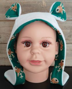 Earflap Fleece Hat, Multicolor 3,6,9 Month
