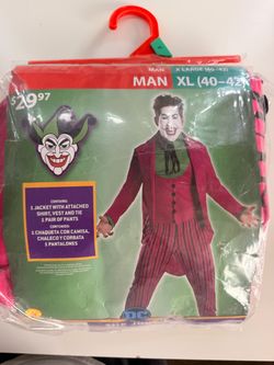 DC Joker Halloween Costume Men's XL