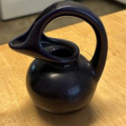 Vintage Cobalt Blue Syrup Pitcher Might Be By Hull 