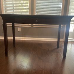Wooden Writing Desk With Keyboard Drawer