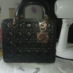 Dior (Lambskin Lady Dior Medium Bag)