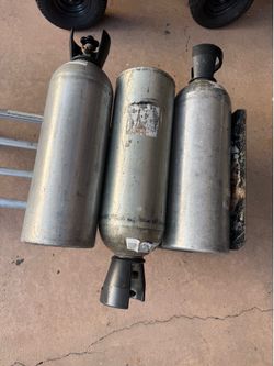 27in aluminum empty tanks c02