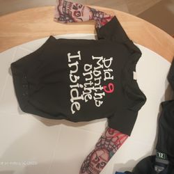 Funny Baby Onesie with Tattoo Sleeves