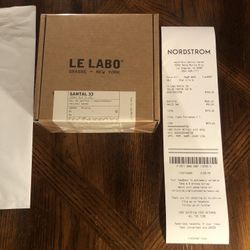 Le Labo Santal 33 Eau De Parfum 100 ML Brand New Sealed With Receipt