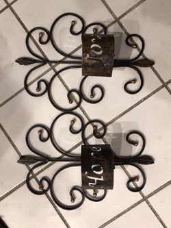Joy and Hope Candle Holders