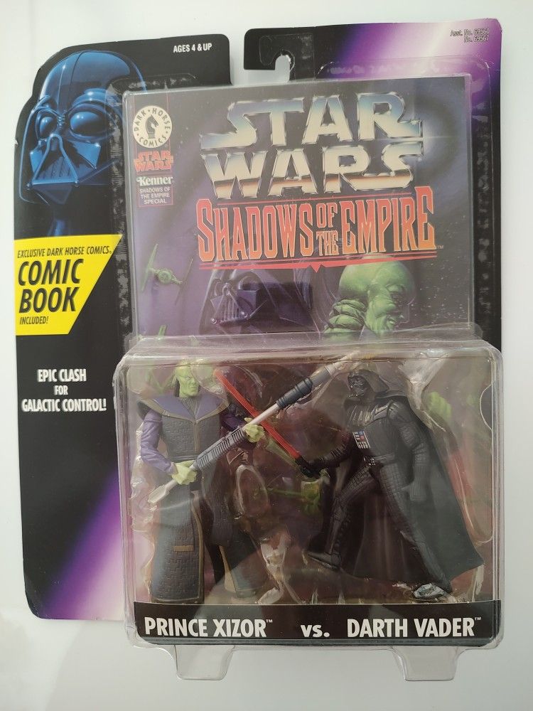Shadows Of The Empire Comic Pack With Darth Vader And Prince Xizor Action Figures