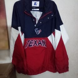 Houston Texans Starter half zipped Jacket size XXL