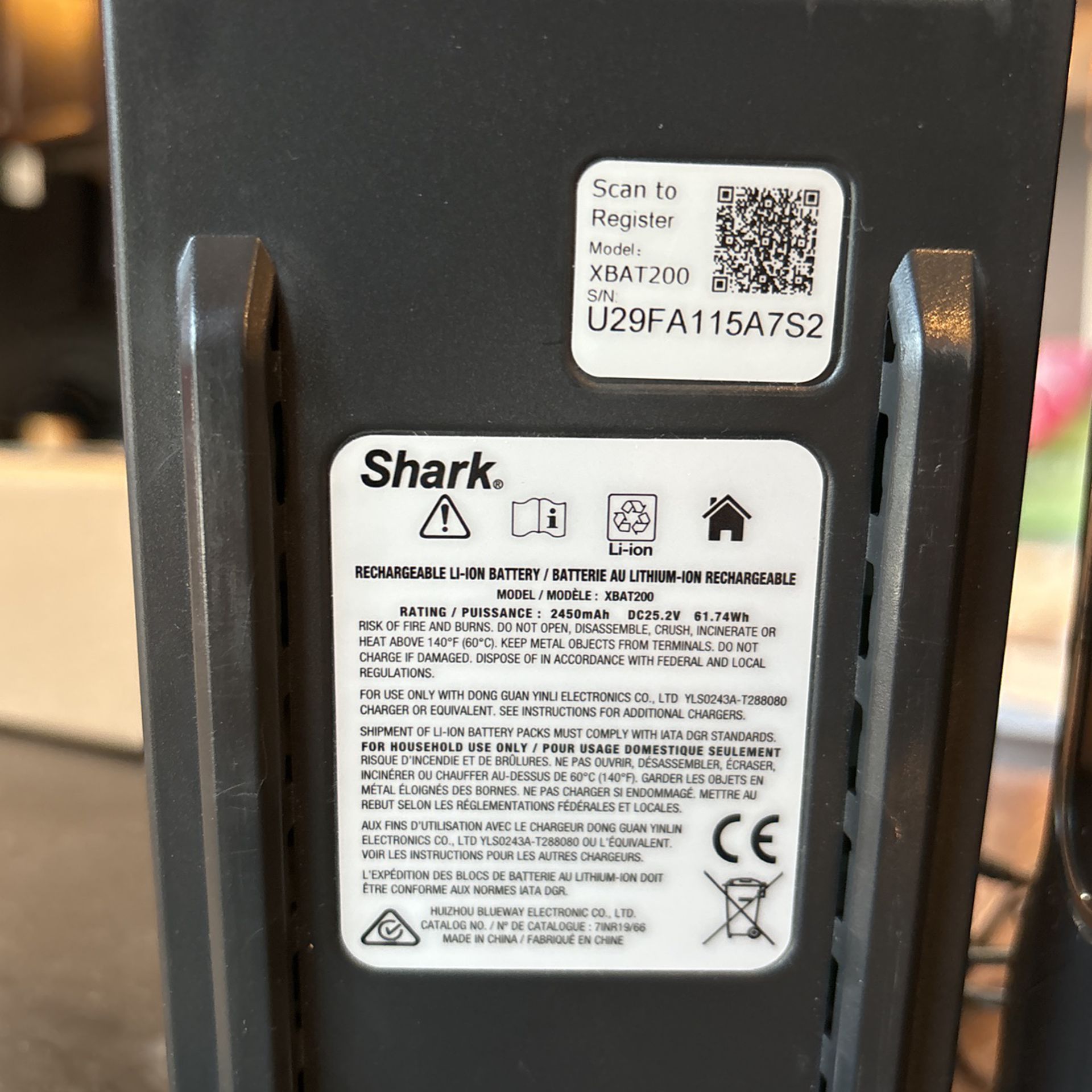 Shark Ion Batteries 