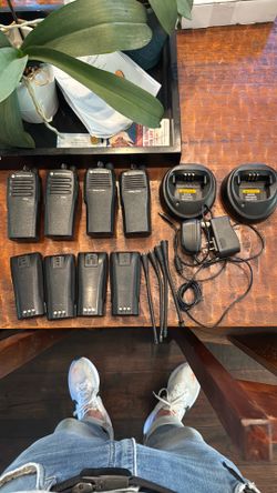 MOTOROLA CP200 RADIOS- SET OF FOUR