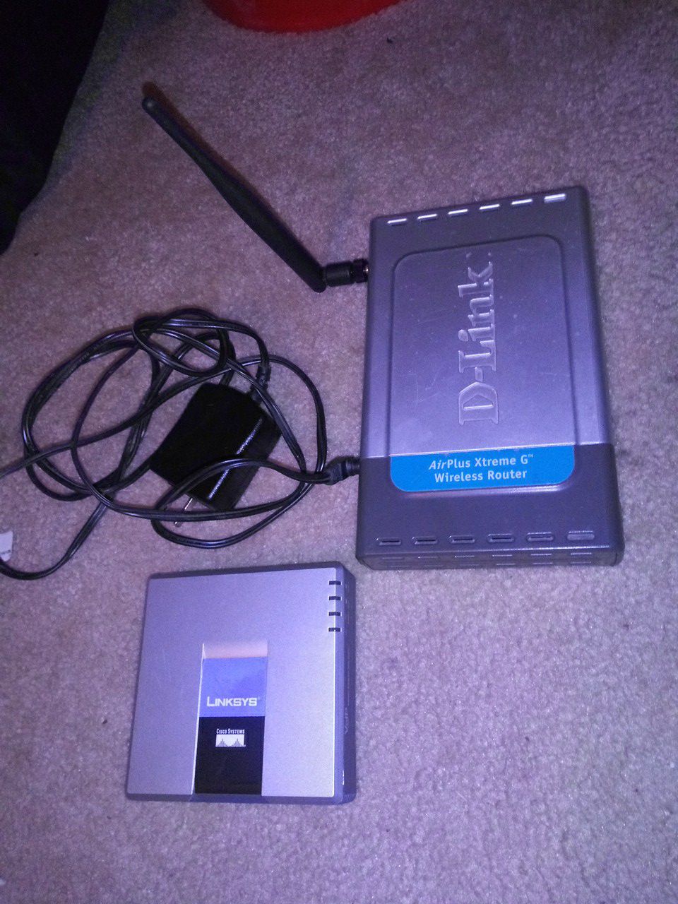 D-link wireless router and phone adapter