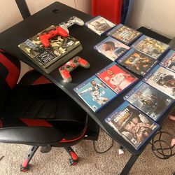 Separate Pricing In Description * Ps4, Gaming Desk, Gaming chair & Ps4 Games And Ps4 Controllers