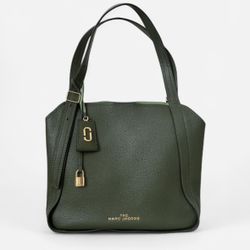 Marc Jacobs $520 The Director Leather Tote Green Like New