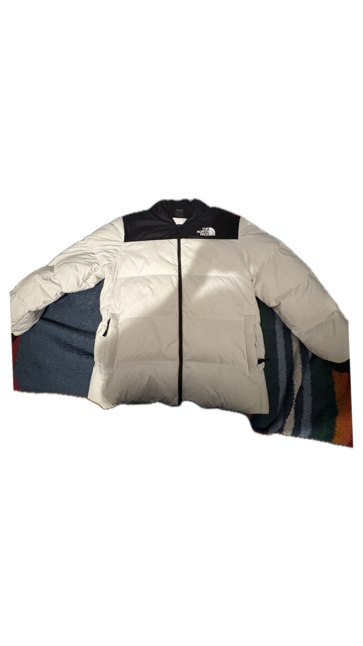 North Face Jacket Nuptse Men’s Size L White Puffer