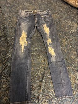 Girls distressed jeans junior size 13