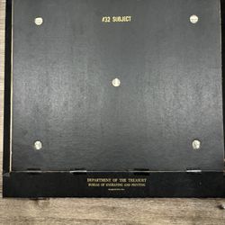 Department of the Treasury Engraving Plate