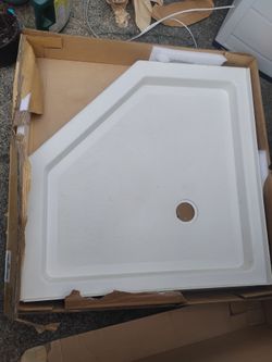 Corner Shower basin