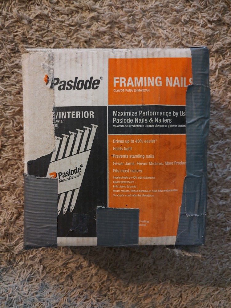 Paslode 650836 Framing Nails 3"x.120" 2500qty. 30 Degree