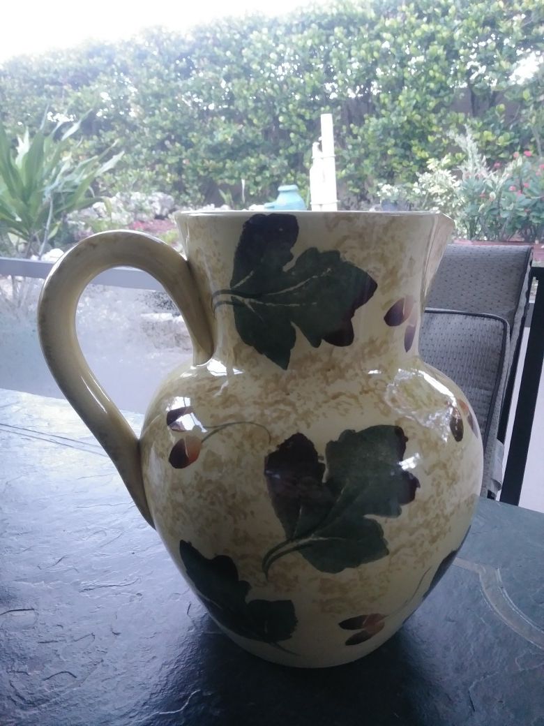 Large heavy pitcher/planter
