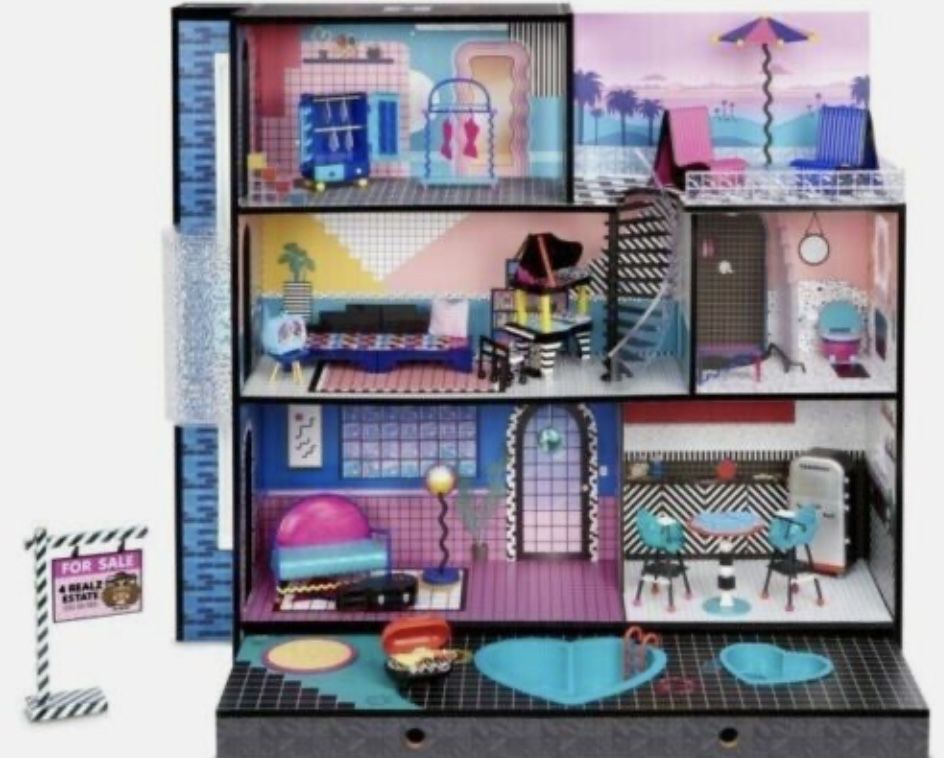 L.O.L SURPRISE ! OMG REAL WOOD DOLL HOUSE & ACCESSORIES