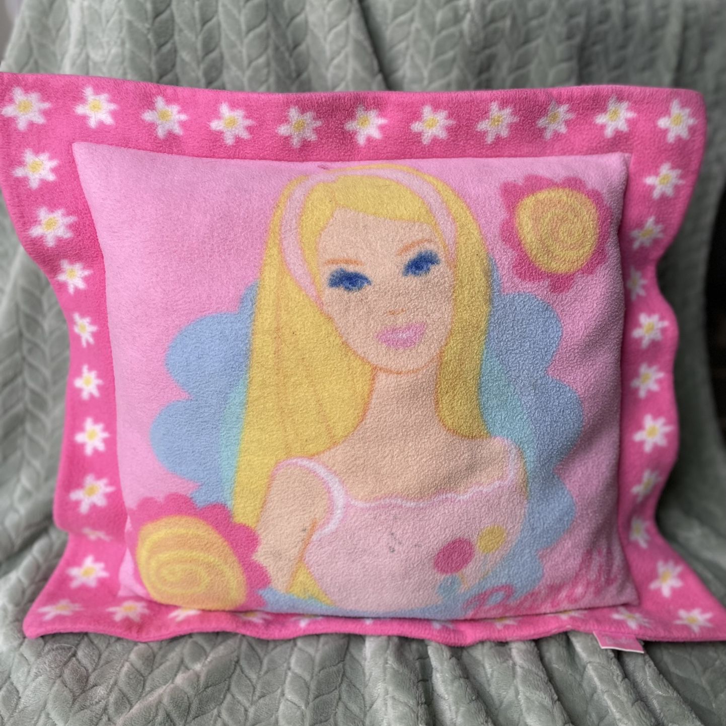 Early 2000's RARE Vintage Barbie Pillow 