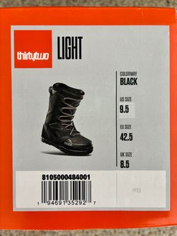 ThirtyTwo Light snowboard boots size 9.5