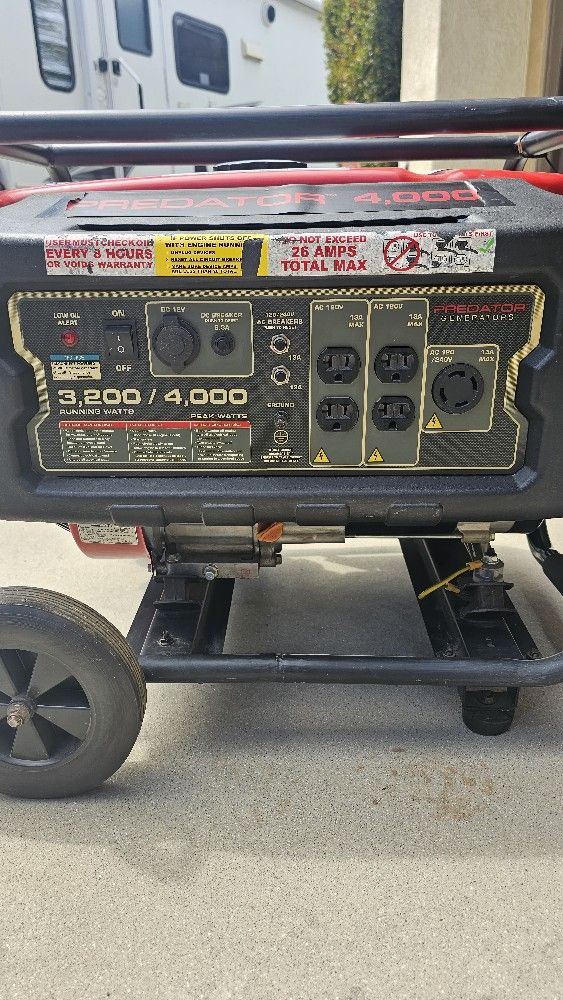 Predator 4000w gas generator