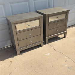 Large Dresser With two Night Stands