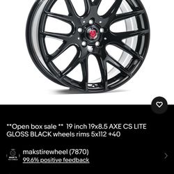 Axe cs lite gloss black rims 