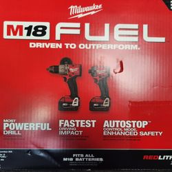 Milwaukee M18 Cordless Hammer Drill/impact Driver Combo Kit