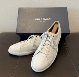 Cole Hahn Off White Leather Sneakers- 9 1/2