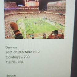 49ers Tickets Section 305 R 4 9,10