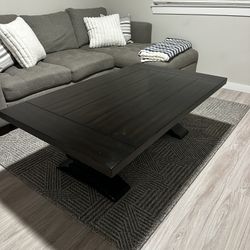 Dark Wood Coffee And End Tables